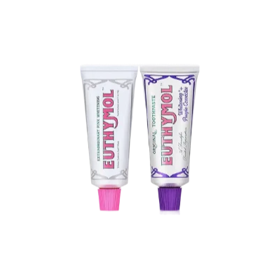 EUTHYMOL Whitening Toothpaste Duo Bundle – 3.7 oz Each